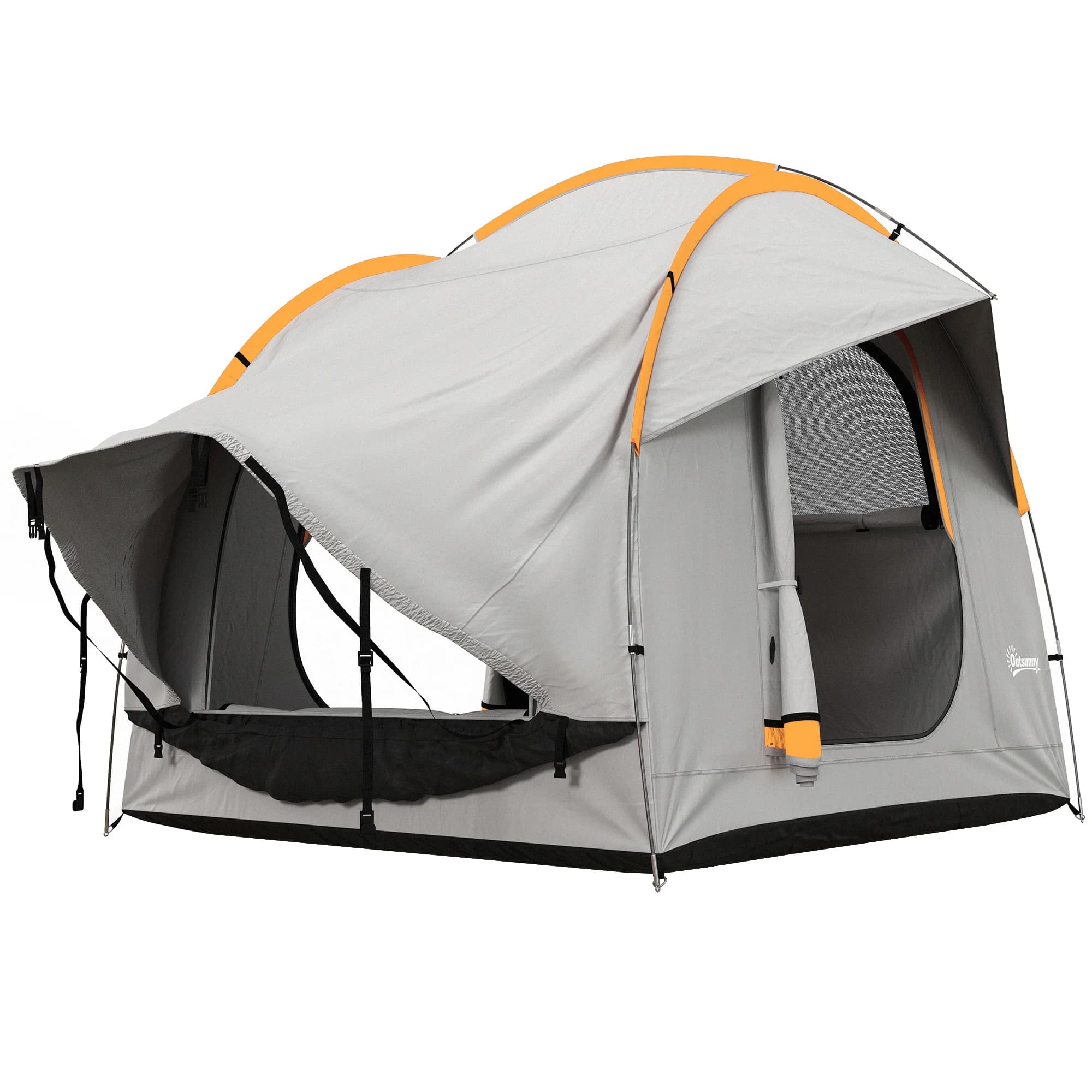Weatherproof Car Tailgate Tent, 3-Door SUV Camping Tent, Waterproof Outdoor Shelter for Vehicle Camping & Family Trips
