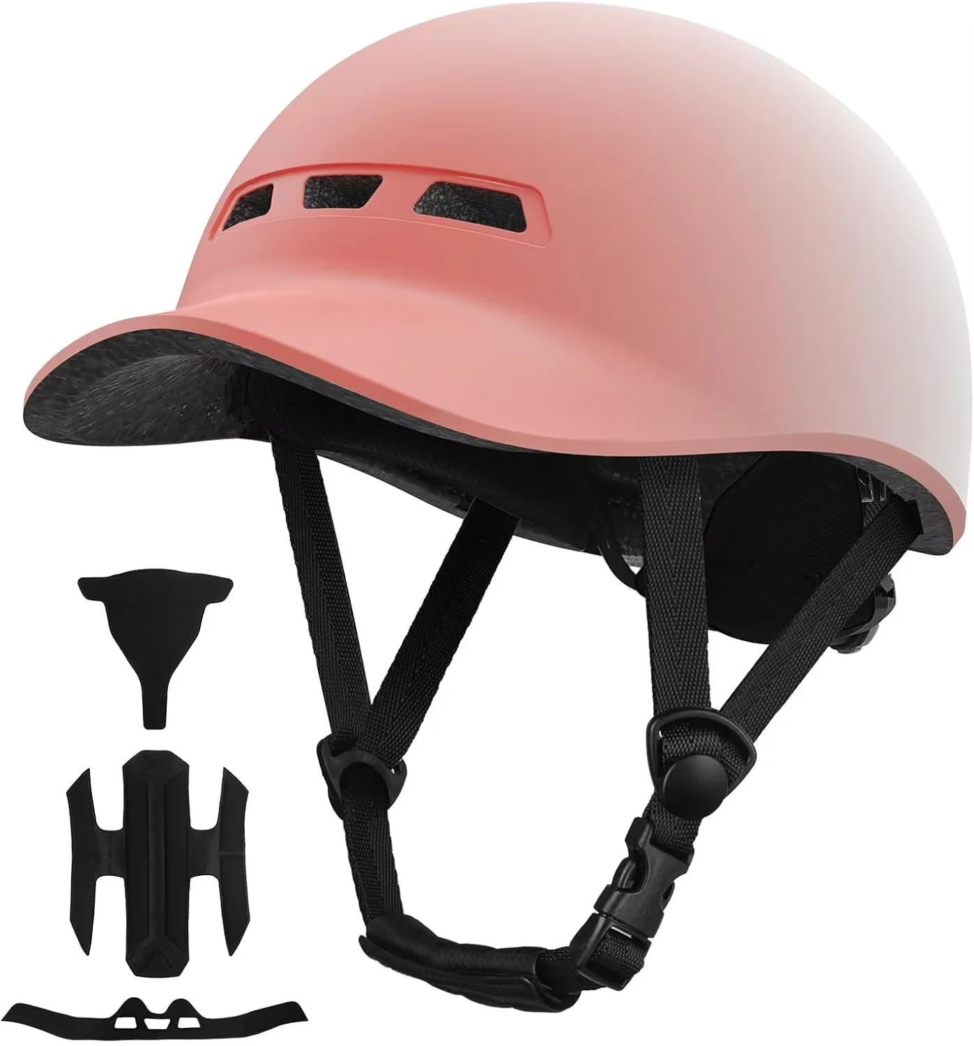 Bike Helmet, Motorcycle Helmet Man, Mountain Bikes - Men Women Adult Baseball Cap Style Lightweight Adjustable Cycling Helmet for Road Biking, Urban Commuter, Mountain Trails, Also Suitable for Motorcycle Riding (CPSC Certified)