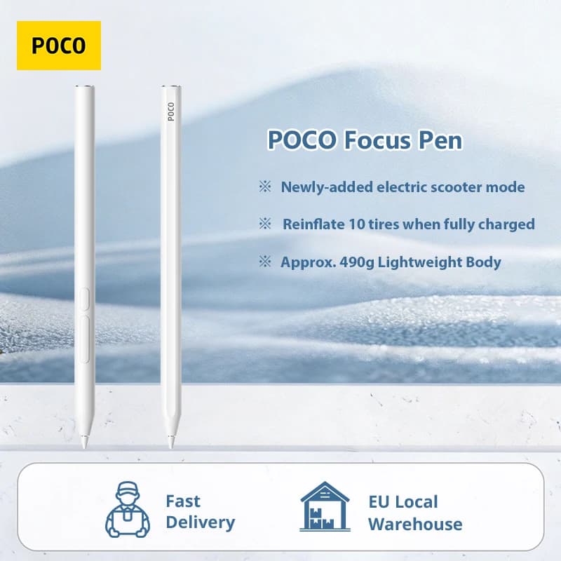 Original POCO Focus Pen for 11.2'' POCO Pad X1 Tablet 8192-level 8192-levels of Pressure Sensitivity Low Level Latency Draw Writing Pencil