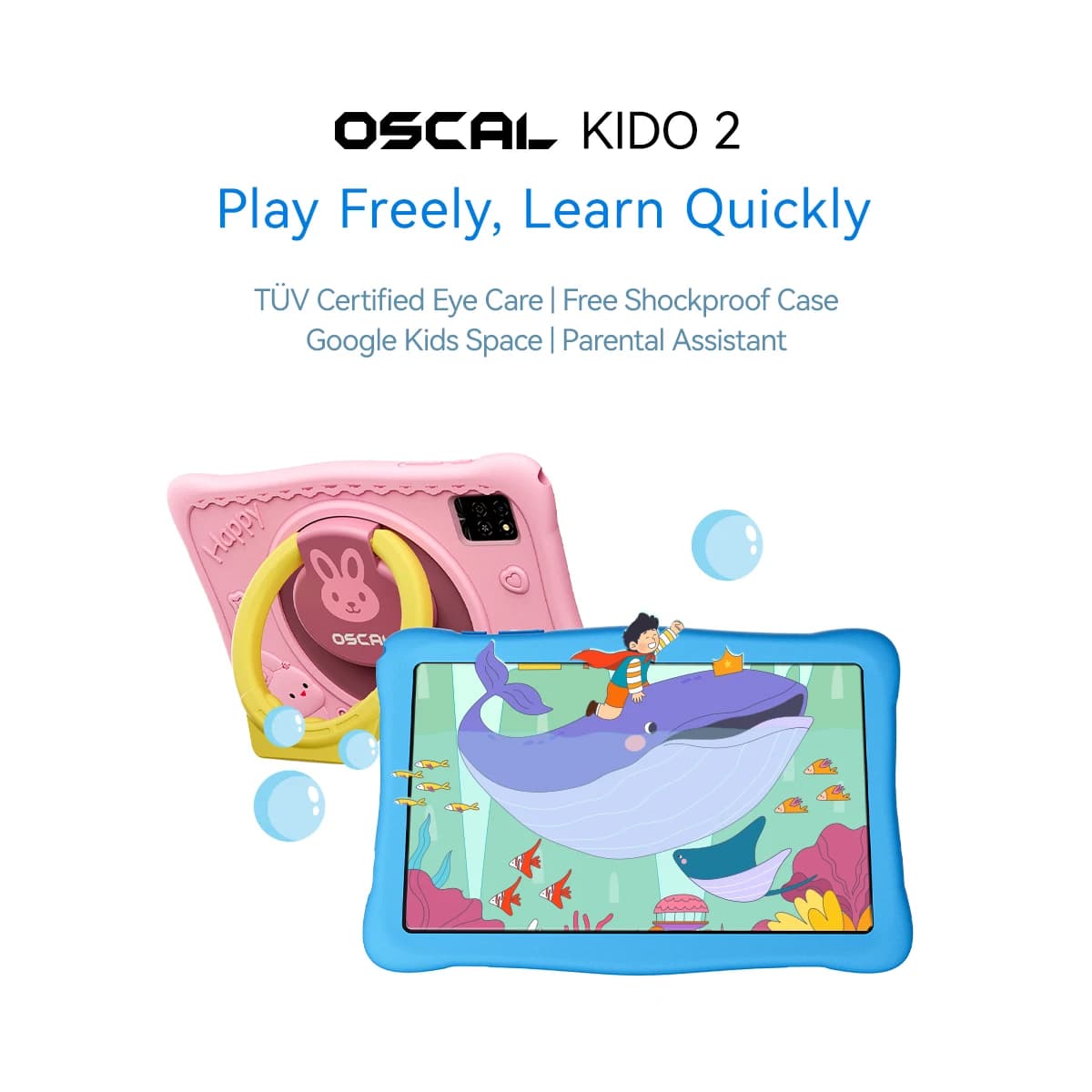Blackview Oscal KIDO 2 Kids Tablet PC Android 16 12GB RAM (4GB+8GB) 64GB 10.1" HD IPS 6600mAh WiFi Google Play Android Tablet Google Play Kids Case Tablet android