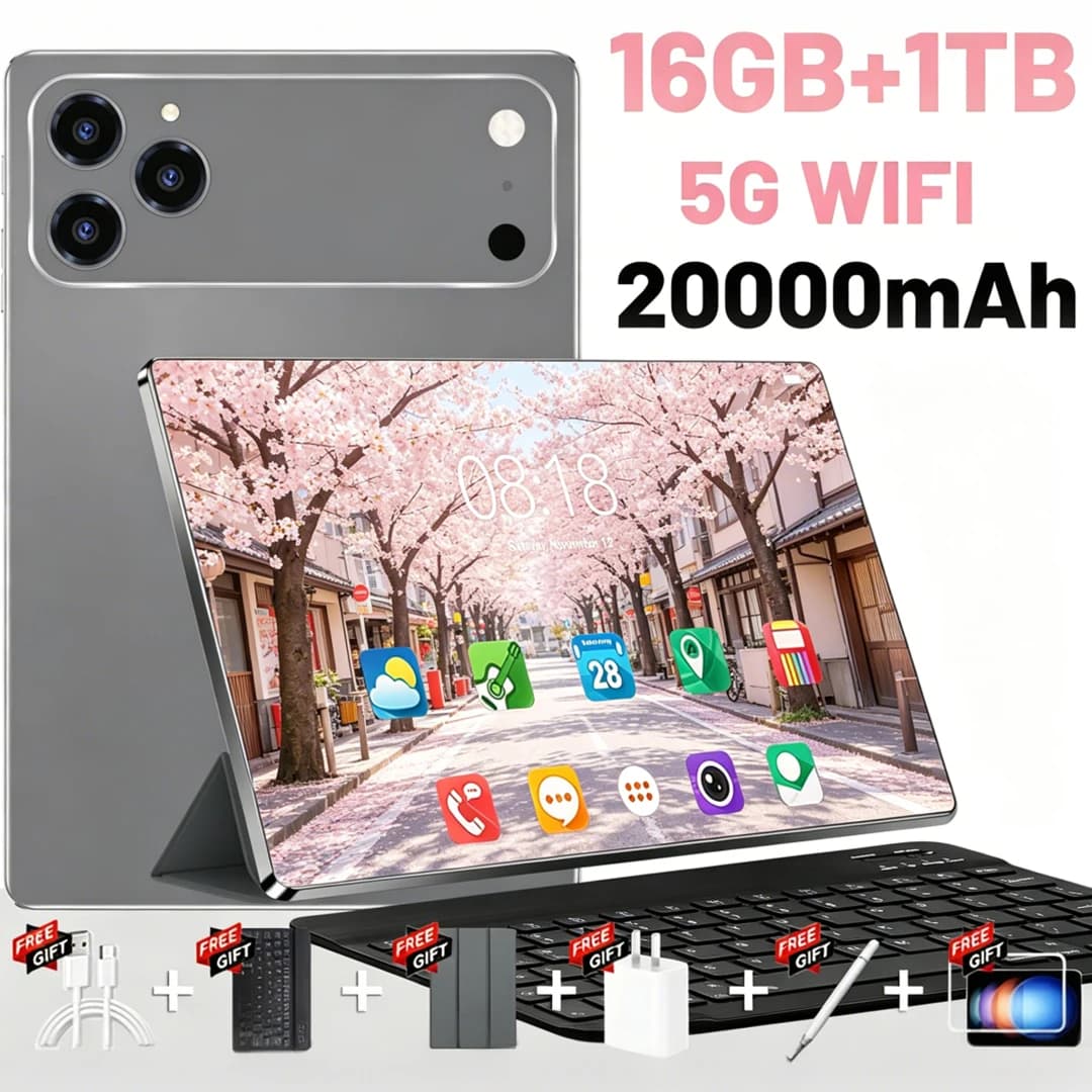 Large Capacity Battery Tablet PC 10.36 Inch 10 Core Android 13 16GB+1TB 5G WiFi 16MP Front 32MP Rear Camera For Learning