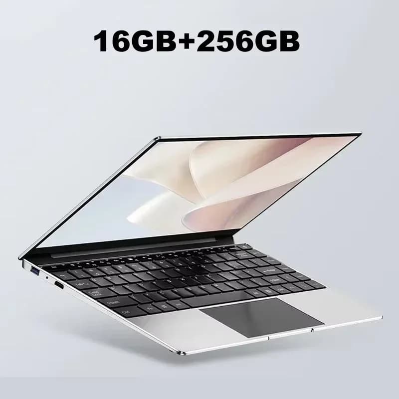 New Ultra Slim Laptop 14.1" 16GB RAM 2TB SSD Intel 4405U Notebook Gamer 1920*1080 Display Office Study Computer PC Windows 11 Pr