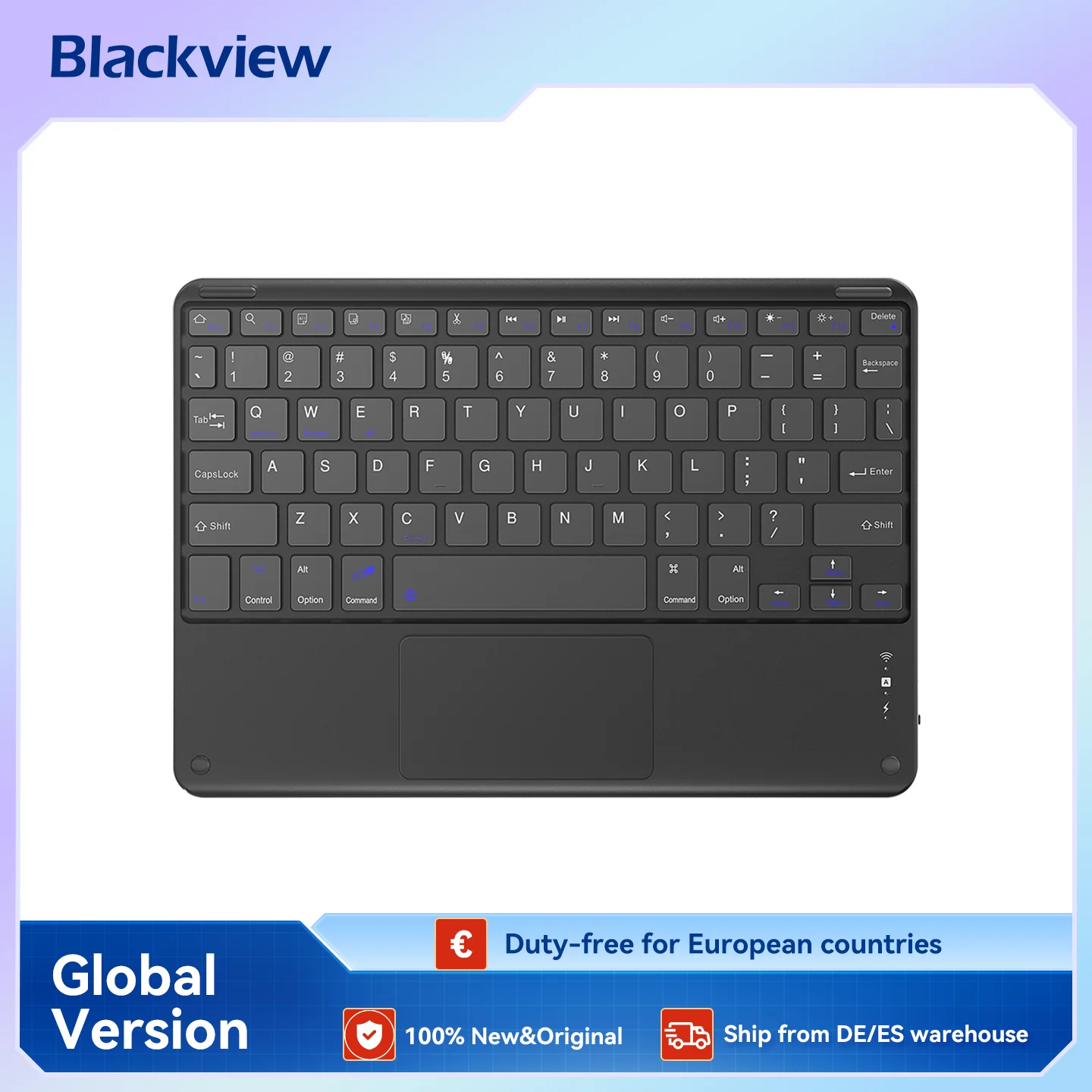 Blackview K1 Bluetooth Keyboard English French Arabic Portable Wireless Keyboard for Tablet Android IOS Windows