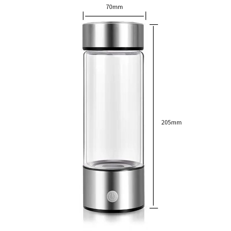 Hydrogen Generator Water Cup Filter Ionizer Maker Hydrogen-Rich Water Portable Super Antioxidants ORP Hydrogen Bottle 420ml