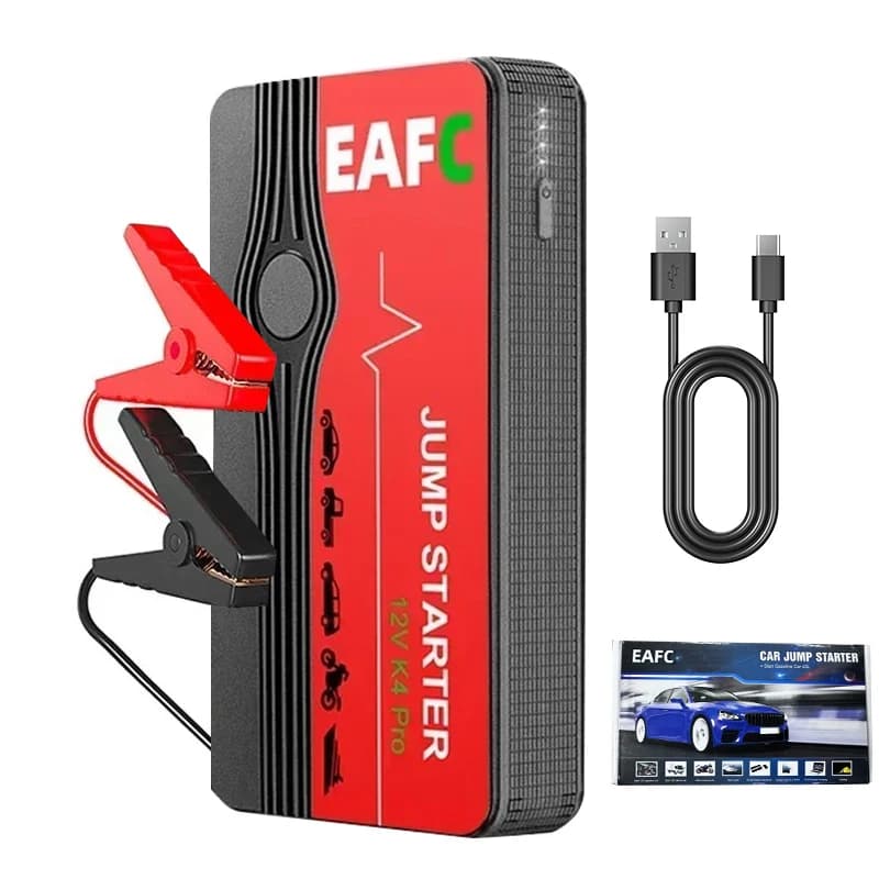 EAFC Car Jump Starter 600A / 1200A /2000A Portable Power Bank Car Battery Booster 12V Car Starting Device for Petrol Diesel Car