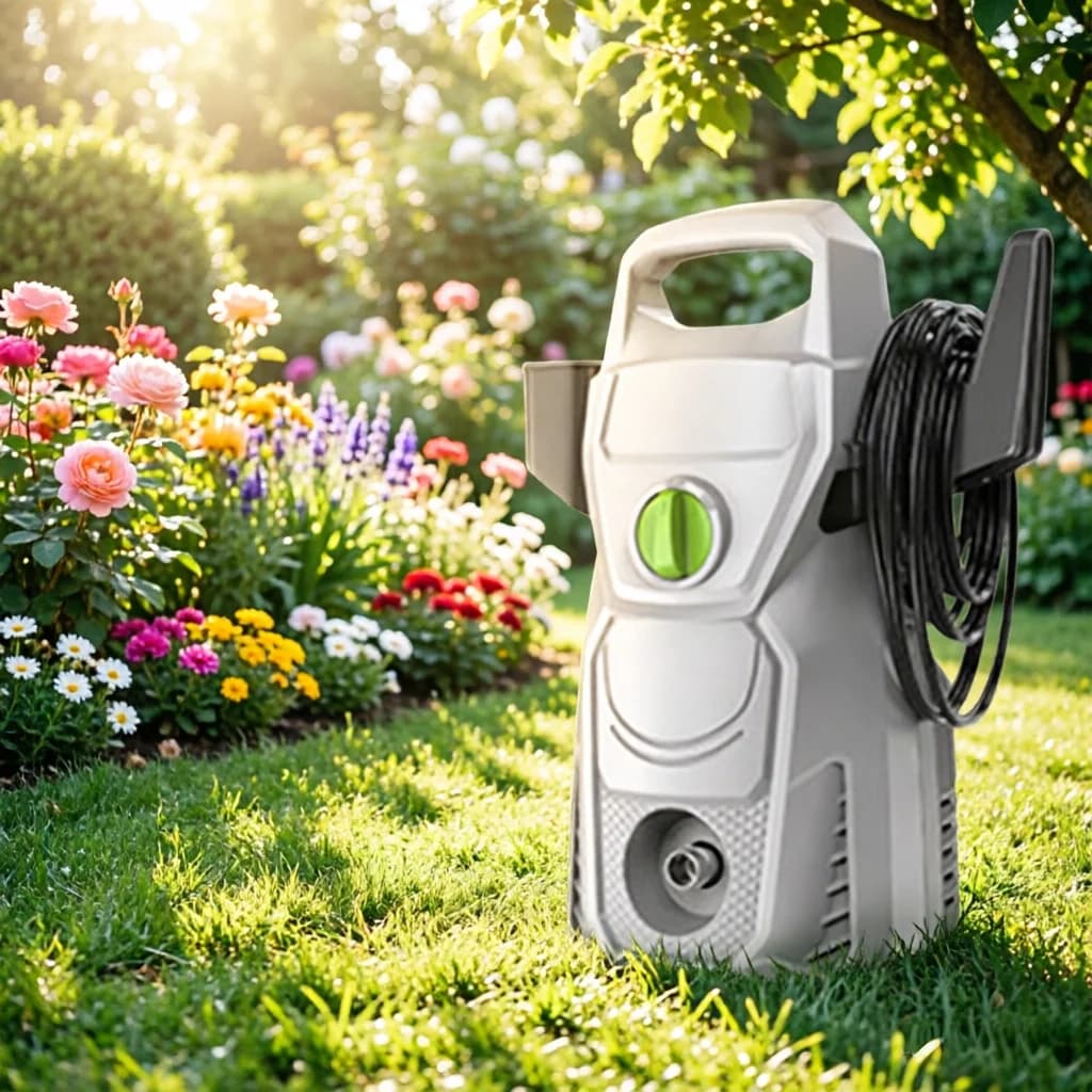 High Power Washing Car Machine Portable Pressure Washer Washing Car Water Gun Floor Cleaning Machine Adjustable Pressure Nozzles