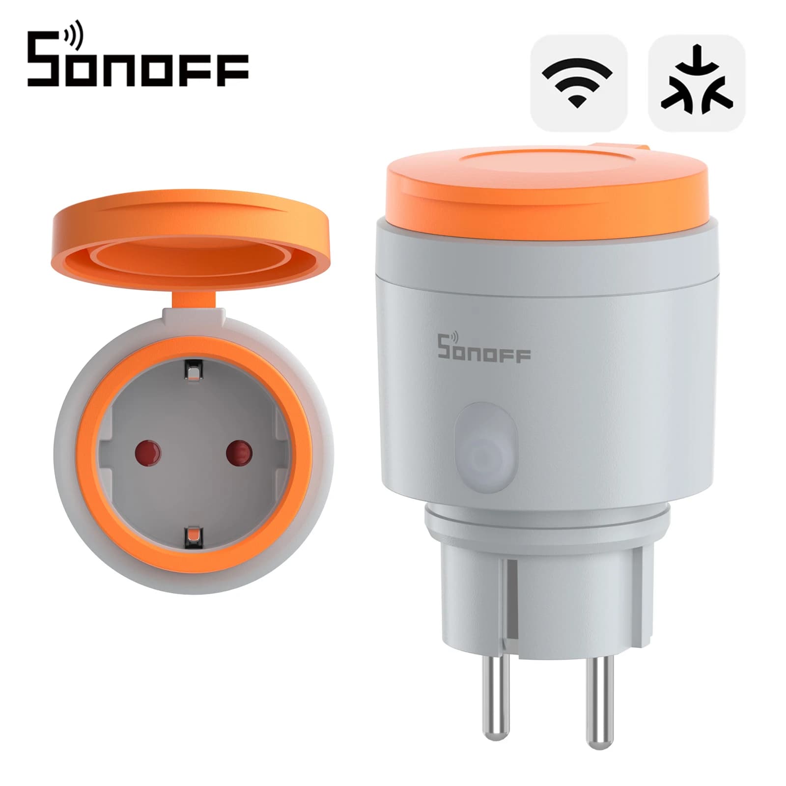 SONOFF S61STPF-PM-O Outdoor (Type F) Matter Over WiFi Smart Plug Energy Cost Monitoring Overload Overcharge Protection Scheduled
