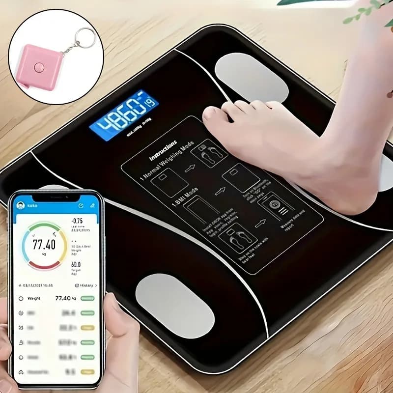Body fat scale 180kg Bluetooth Smart BMI Digital wireless bathroom scale