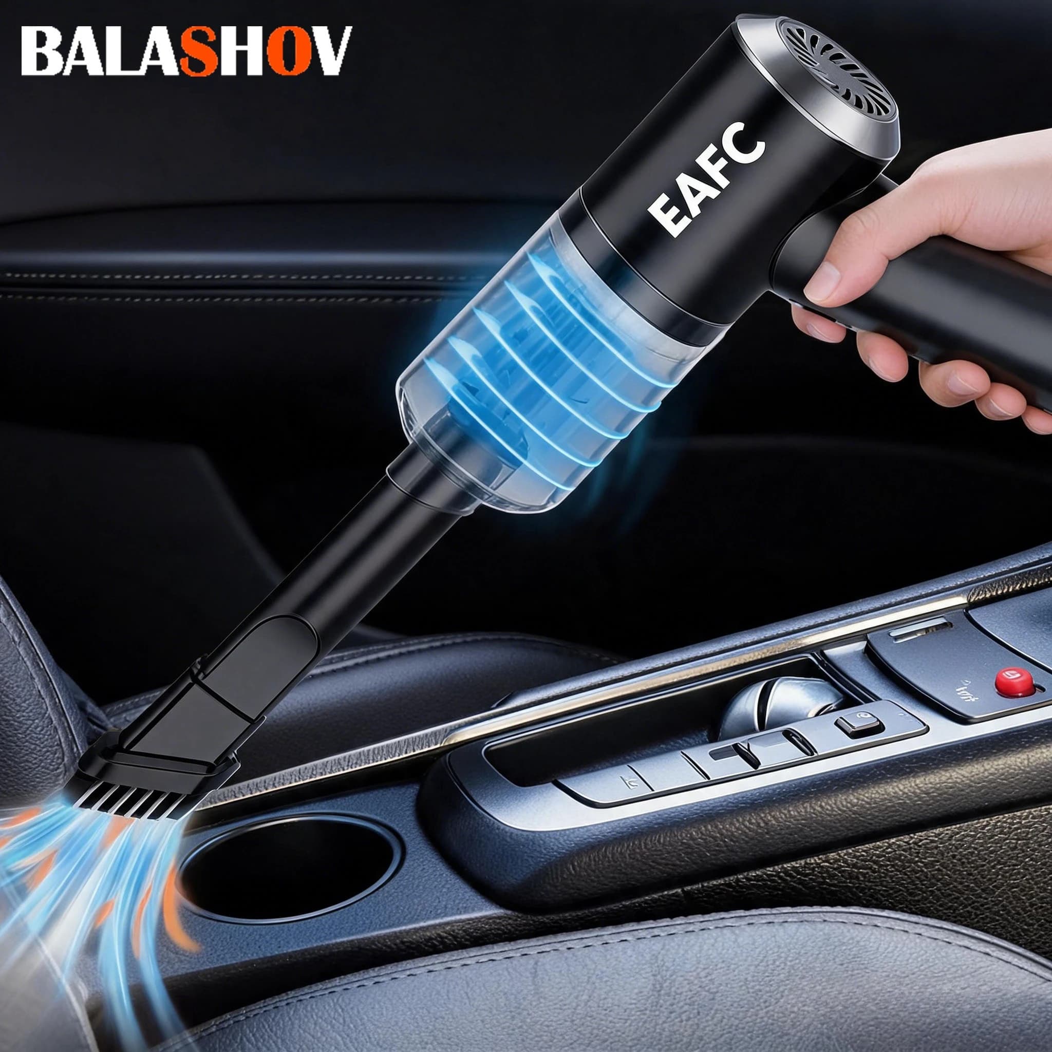 Multifunctional Handheld Vacuum Cleaner, 120W Powerful Suction, Wireless Vacuum Cleaner for Car Floor Household, 50ML Mini Dust Collector Dry and Wet, 5V USB Charging 4000mAh Lithium Battery, Home and Car Dual-Use, for Cars, Homes, Offices, Camping