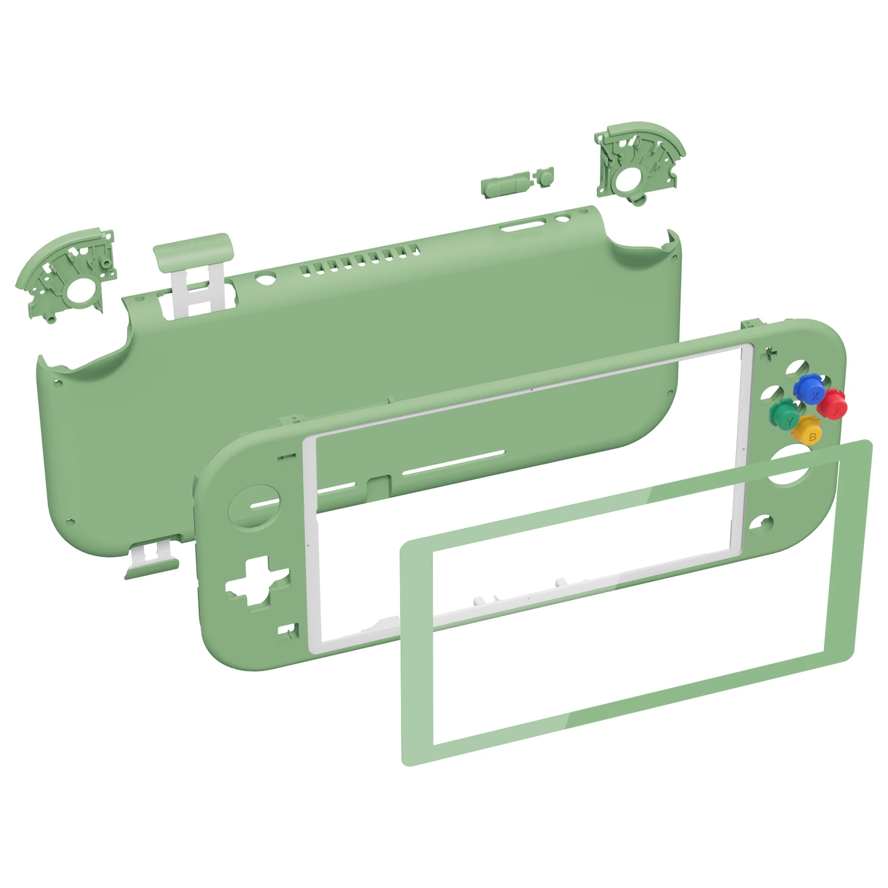 eXtremeRate DIY Replacement Shell Housing Case Cover with Screen Protector for NS Switch Lite - Single Series
