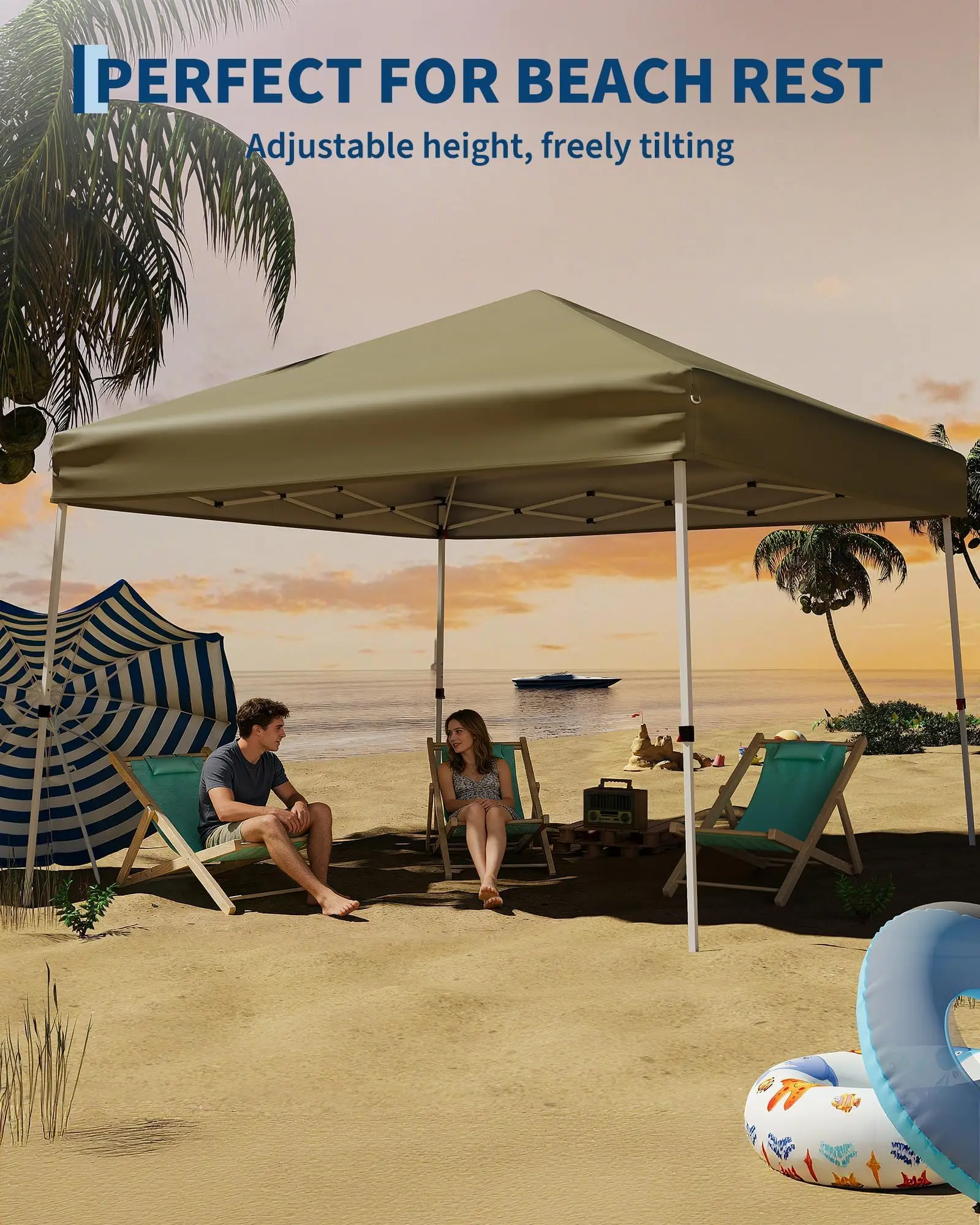 Foldable gazebo 3x3 m with angled steel legs; garden tent, waterproof and UV-resistant, with height adjustment, foldable; party tent with a storage bag, 4 sandbags, 4 guy ropes, and 8 ground stakes