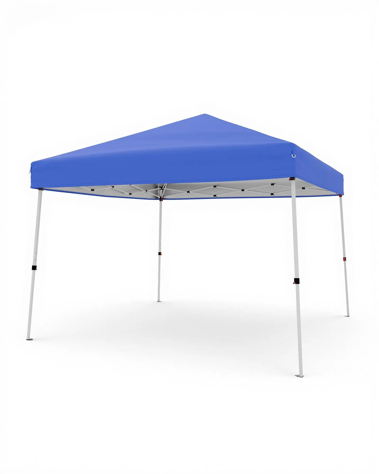 Foldable gazebo 3x3 m with angled steel legs; garden tent, waterproof and UV-resistant, with height adjustment, foldable; party tent with a storage bag, 4 sandbags, 4 guy ropes, and 8 ground stakes