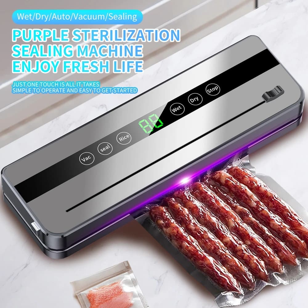 Vacuum Machine Food Vacuum Sealer Compact Machine For Food delivery Automatic Food For Home Kitchen