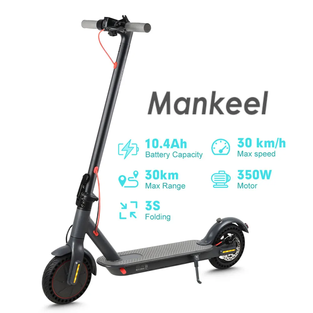 Mankeel MK083 Electric Scooter for Adult 350W 25KM/H Smart APP Control Foldable Electric Kick Scooters 30KM Range E Scooter