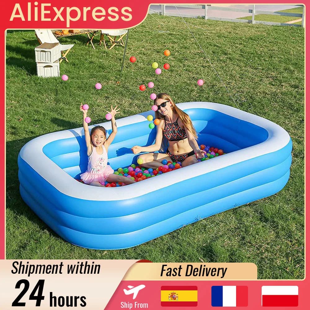 The Family Inflatable Swimming Pool Is Durable And Thickened, Suitable For Large Swimming Pools For Backyard And Lawn Parties, Adult & Children's Swimming Pool
