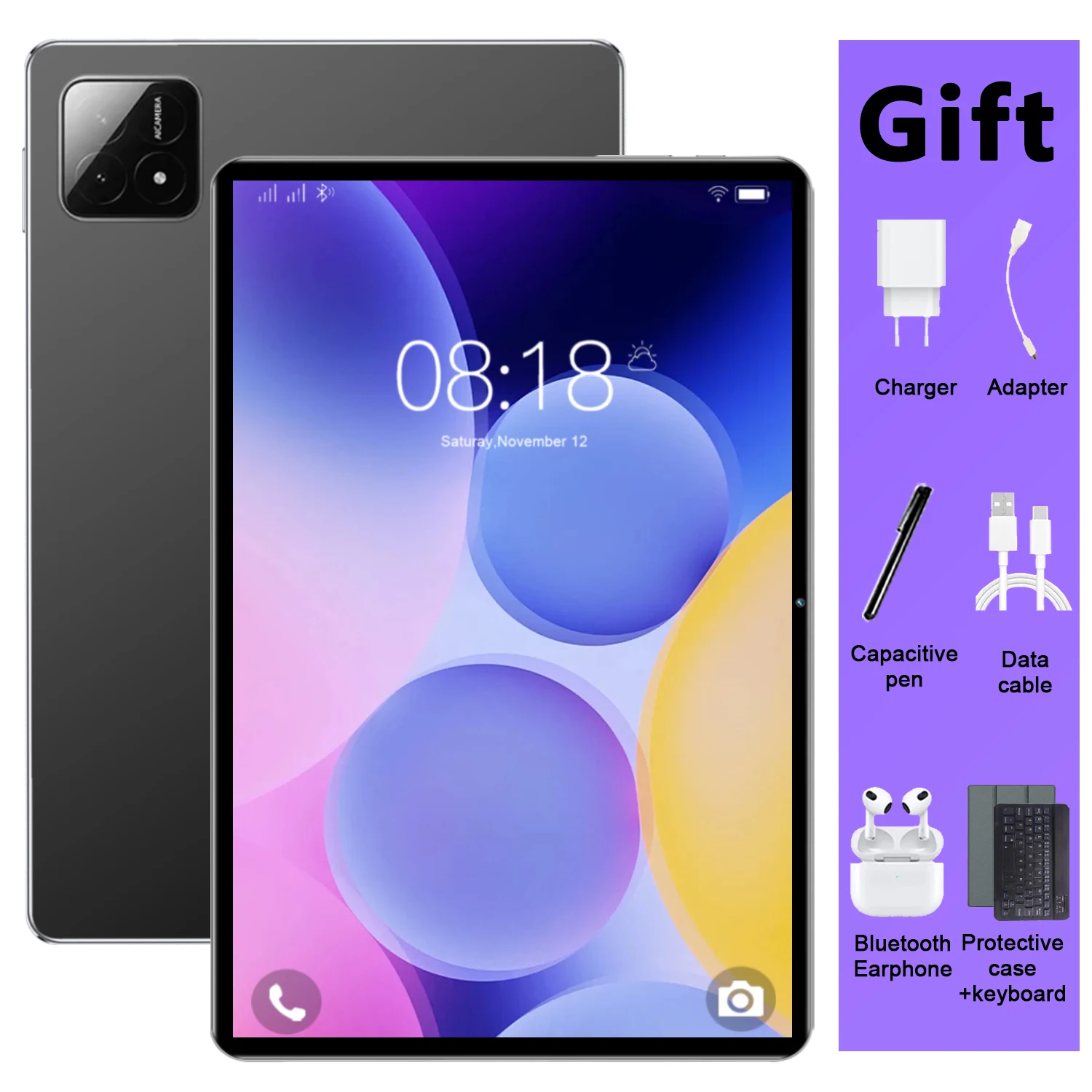 10 Core Android 13 Tablet 10.36 Inch Screen 16GB RAM 1TB ROM 5G WiFi 20000mAh Battery 16MP 32MP Camera