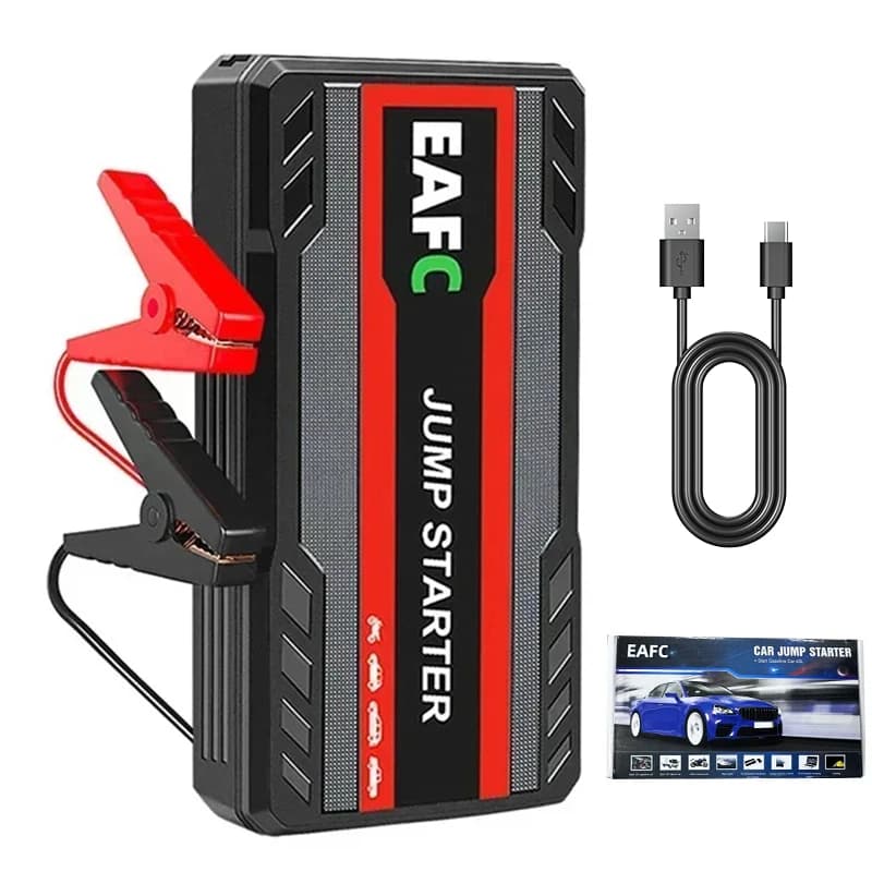 EAFC Car Jump Starter 600A / 1200A /2000A Portable Power Bank Car Battery Booster 12V Car Starting Device for Petrol Diesel Car