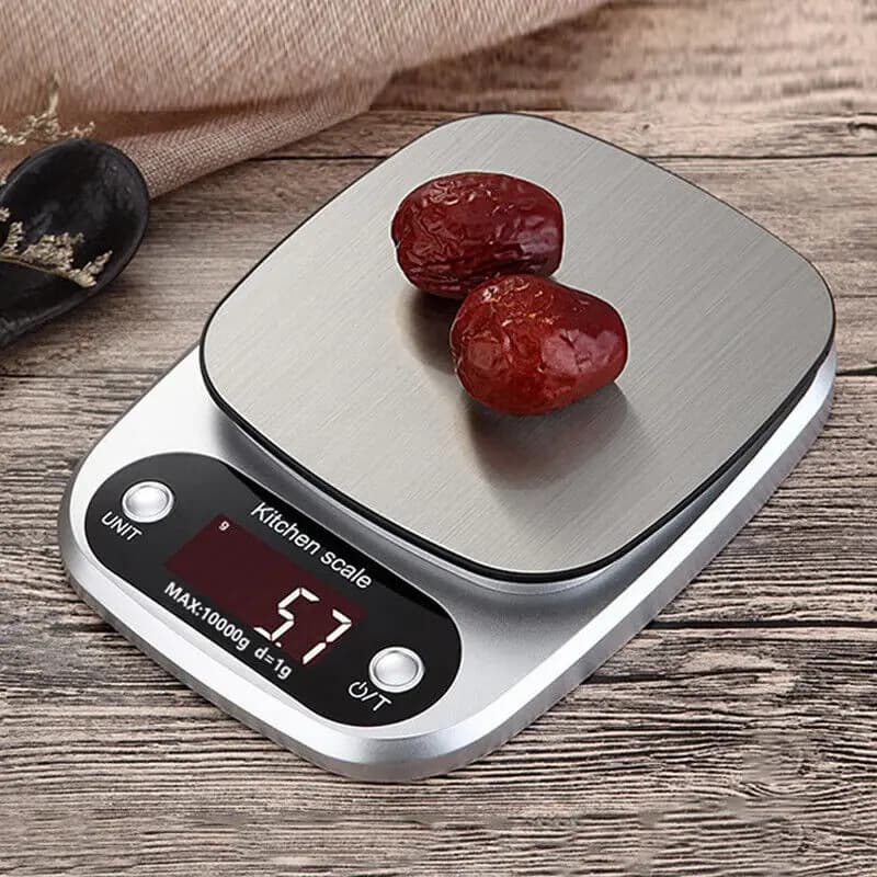 Precise Digital Kitchen Scale 2g/0.005Ounce-15kg/22Pounds Tempered Glass USB Charging Household Food Scale Gram Ounce Measuring Tool for Cooking Baking