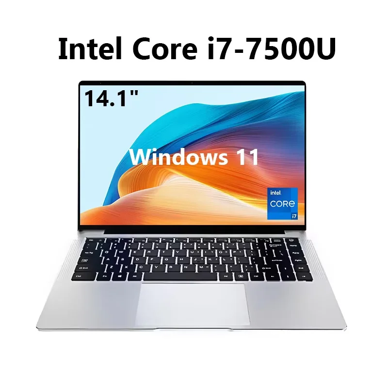 2026 Windows 11 Laptop Intel Core i7 7500U Computer 12GB RAM 1TB 2TB SSD 14.1“Laptops Ultra slim Notebook PC Business Study Office