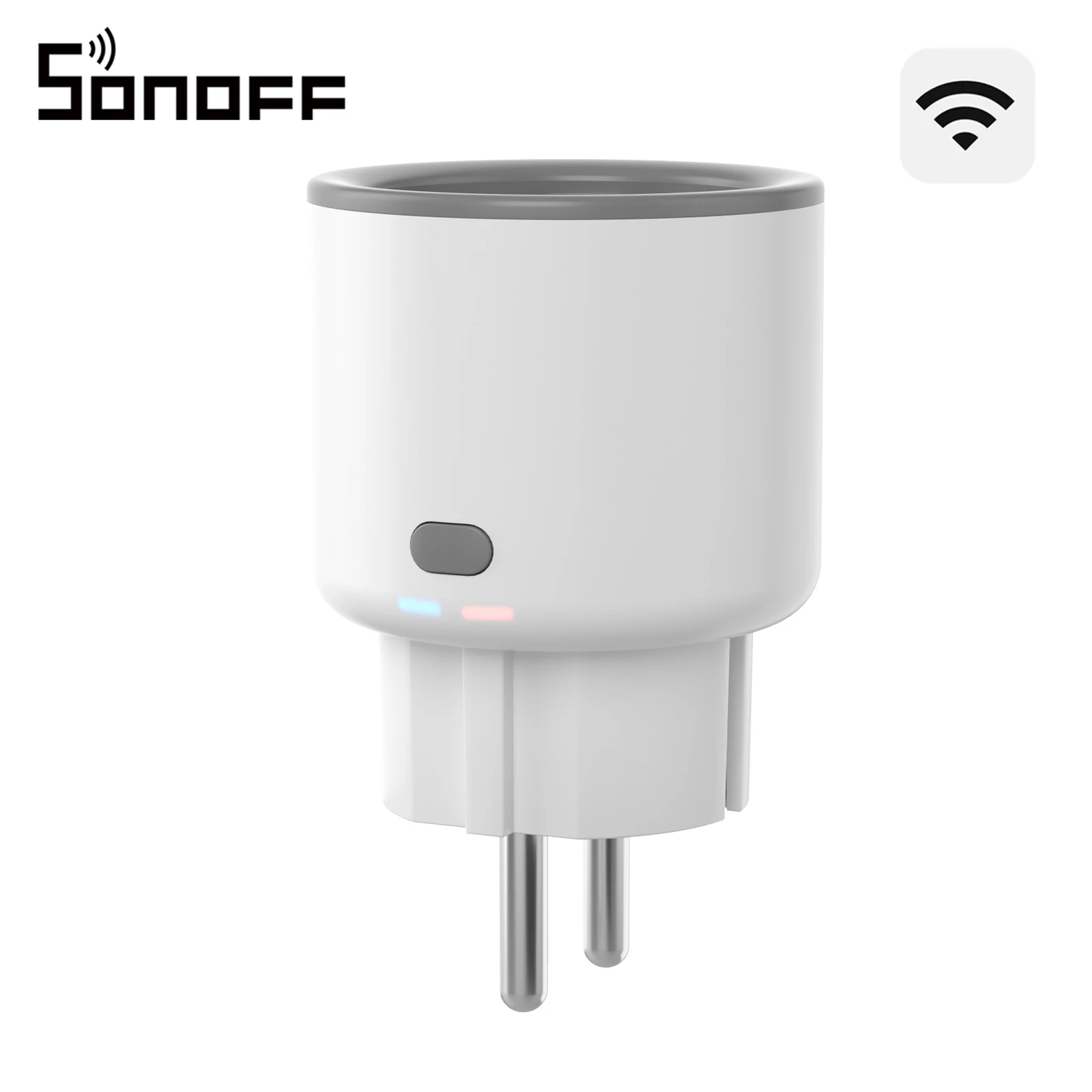 SONOFF S60TPF Wi-Fi Smart socket 16A-Overload Protection App Remote Control Smart Scenes compatible with Alexa Google Home & IFTTT