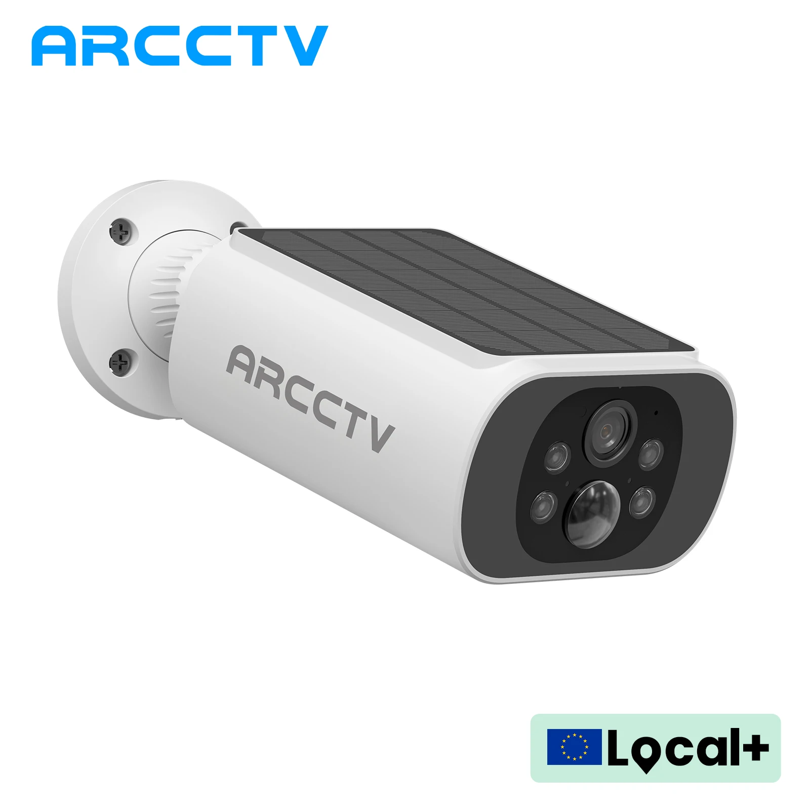 ARCCTV 2K Solar Wifi Camera Outdoor Surveillance Battery Wireless Camera Humanoid Detection Two Way Talk HD Color Night Vision