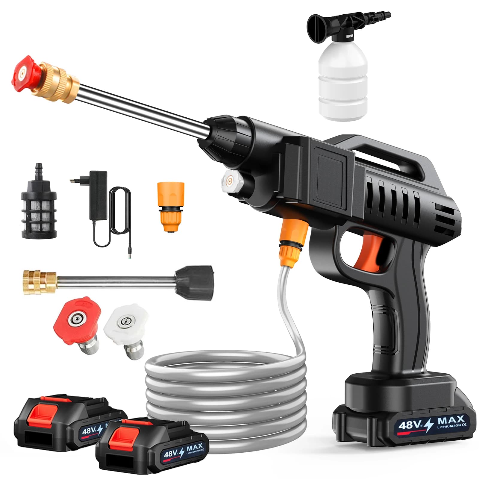 135 Bar Powerful Pressure Cleaning Machine Jet Washer Electric Washing Car Floors Machine Versatile Garden Farms Irrigating Tool