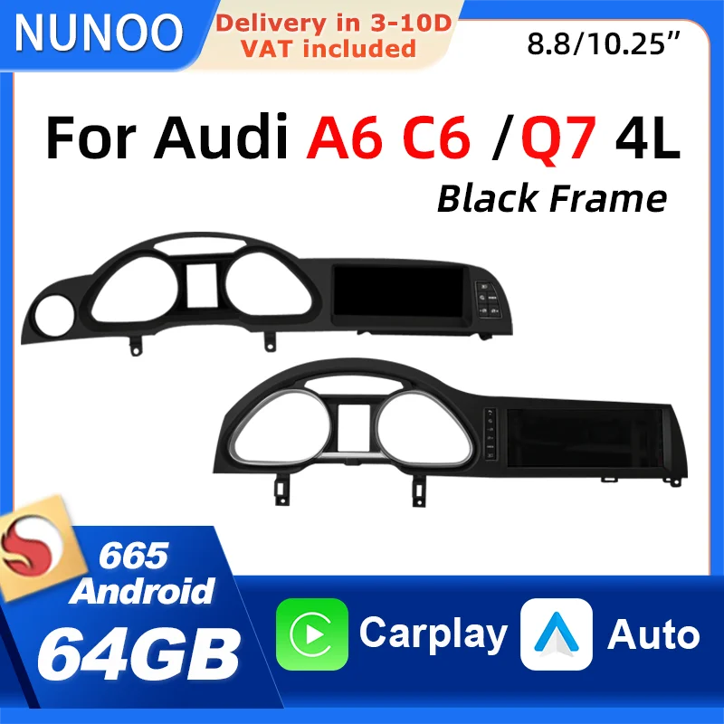 Android Carplay Android Auto For Audi A6 C6 Q7 4L 2005-2015 Smart Car Systems Car Play Stereo Radio Audio Multimedia Navigtion