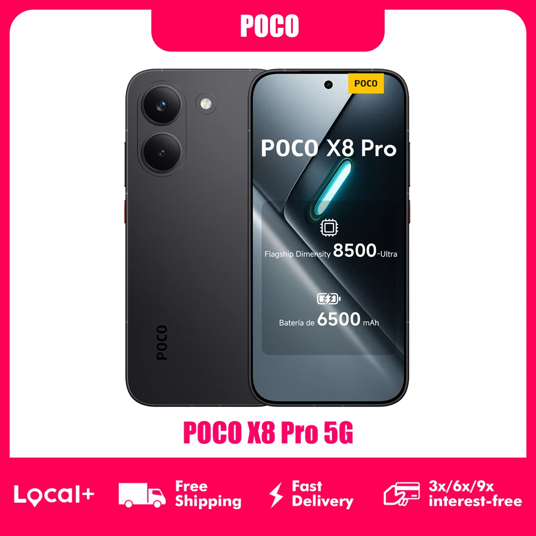 POCO X8 Pro - Smartphone 6.59 "Dimensity 8500-Ultra, 6500 mAh battery, 50MP Sony IMX882 Sensor with OIS