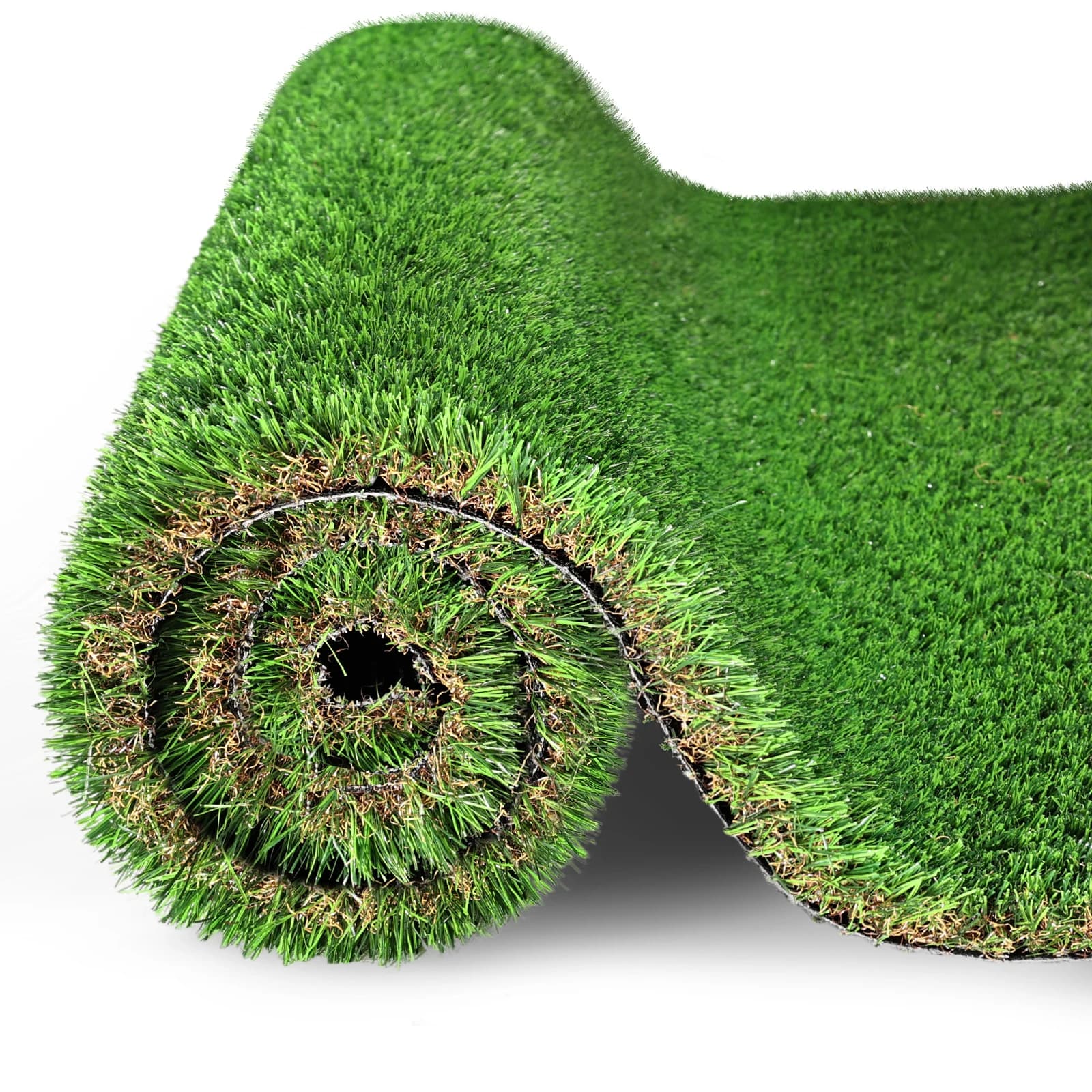 35mm 4-Tone Artificial Grass Turf 2X2m 2X3m 2X4m High Density Realistic Synthetic Lawn UV Resistant Free Drainage Pet Kids Friendly Fake Grass Carpet, No Watering No Mowing, Cuttable for Garden Balcony Patio Indoor Outdoor Landscape