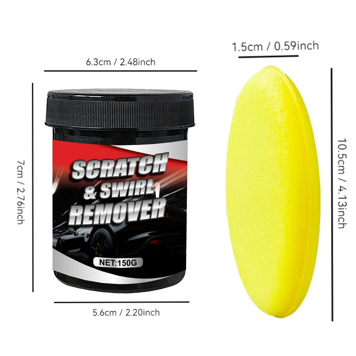 after shipmentCar Scratch Remover Suitable for All Paint Colors with Polishing Cloth - Instant Scratch Repair for Minor Scratche