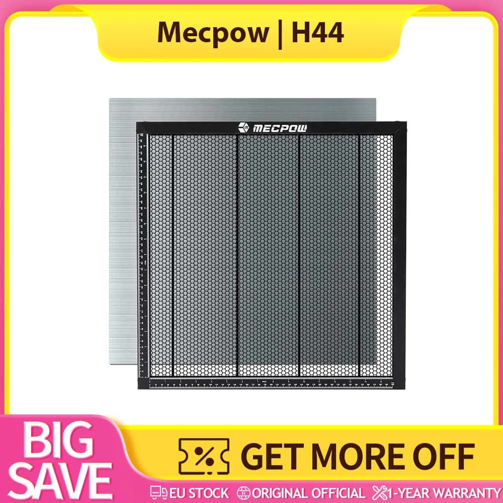 Mecpow H44 Cutting Honeycomb Working Table Board Platform for Laser Engraver Cutting Machine 440*440*22mm Laser Bed