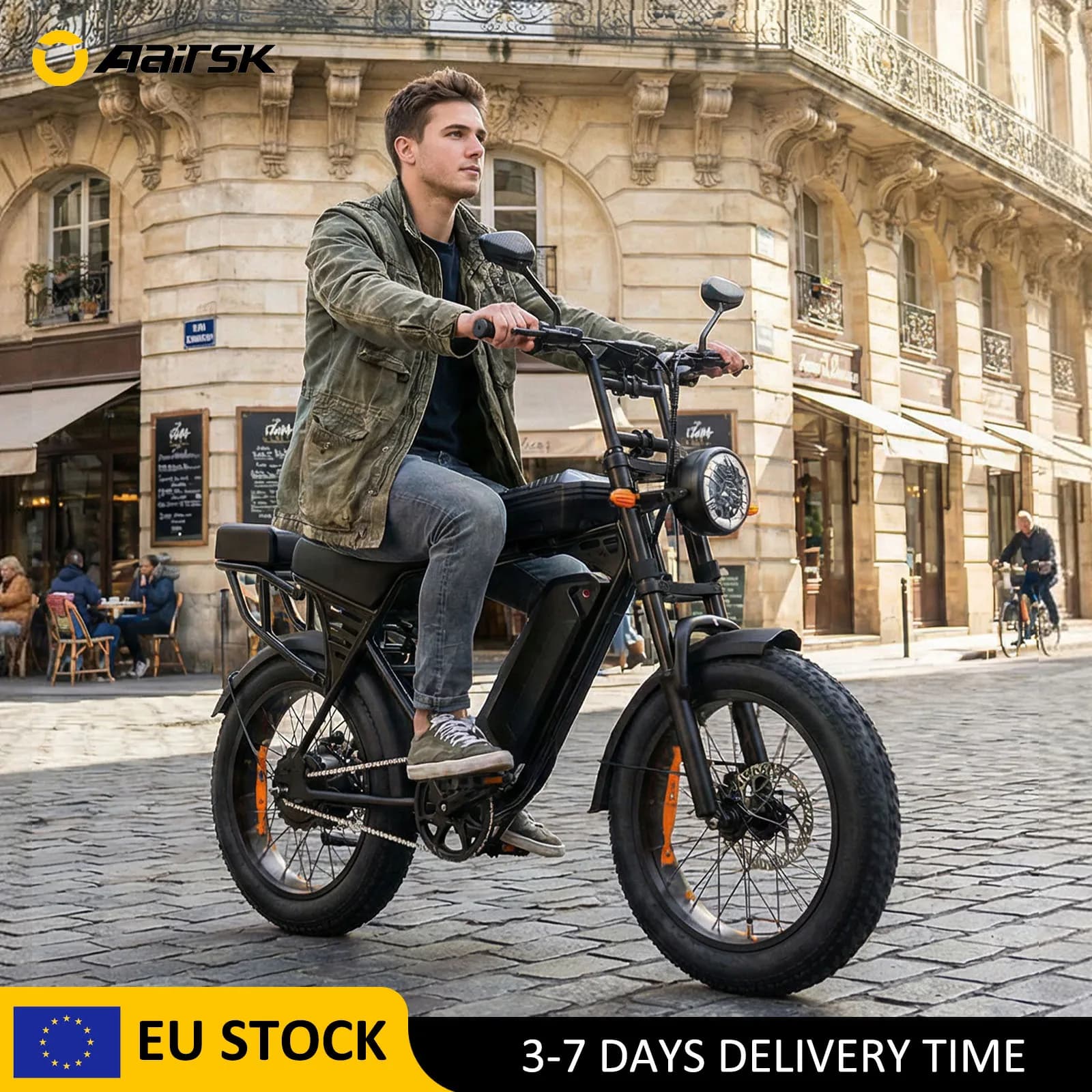 Electric Bike for Adults, 250W Motor 20*4' Fat Tire All-Terrain E-Bike with 48V 15AH Removable Battery 50 Miles 25 Km/h Electric Dirt Bike Off-Roading and Commuting Electric Bicycle