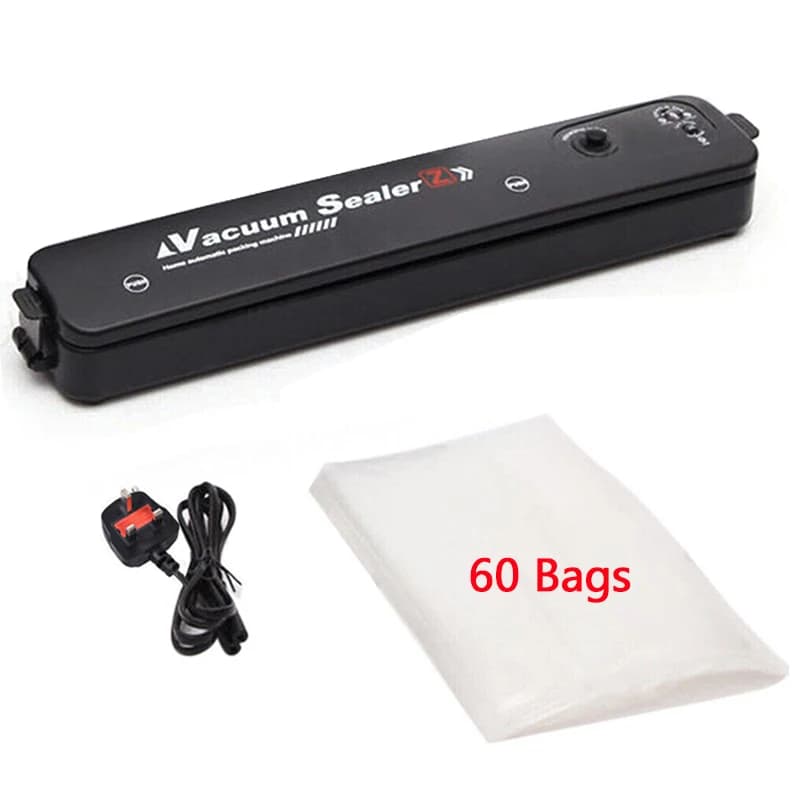 Automatic and Manual Vacuum Sealing Machine for Dry and Wet Foods, with 60 Bags