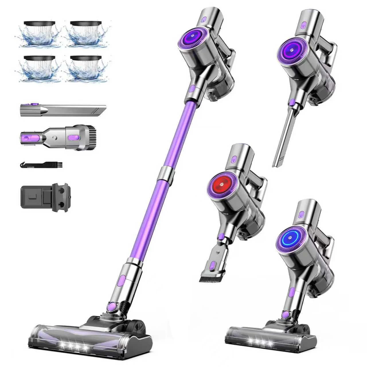 FixtFixer X7 55KPA Cordless Vacuum Cleaner, Cordless Vacuum with HEPA×4, Anti-Tangle Brush, Freestanding, Handheld Vacuum Cleaner 6 En 1 Lightweig for Pet Hair/Carpets