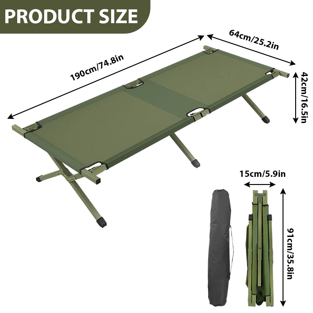 Multifunctional Folding Lounge Chair Bed, Quick 10s Setup, Non-Slip Base with Storage Bag, Perfect for Office, Travel, Balcony Use
