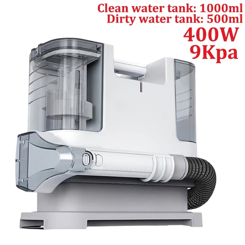 Portable Carpet Cleaner Spray & Suction All-in-One Pet Dirt Stain Cleaner 500W 12kPa Handheld Home Furniture Upholstery Cleaner