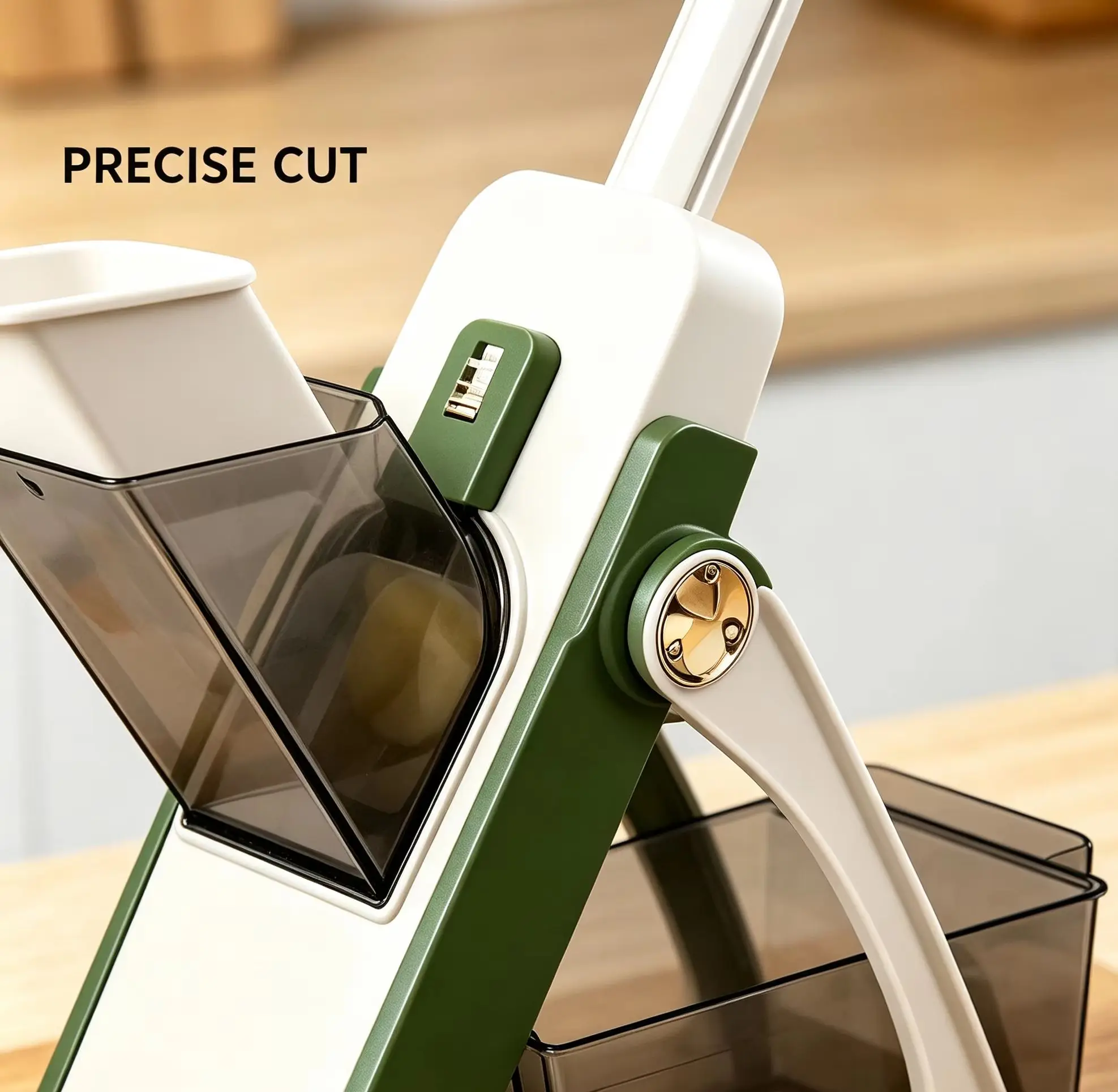 Manual and Safe Multifunctional Vegetable Cutter, Kitchen Mandoline for Salad, Potatoes, and Cheese, Vegetable Chopper