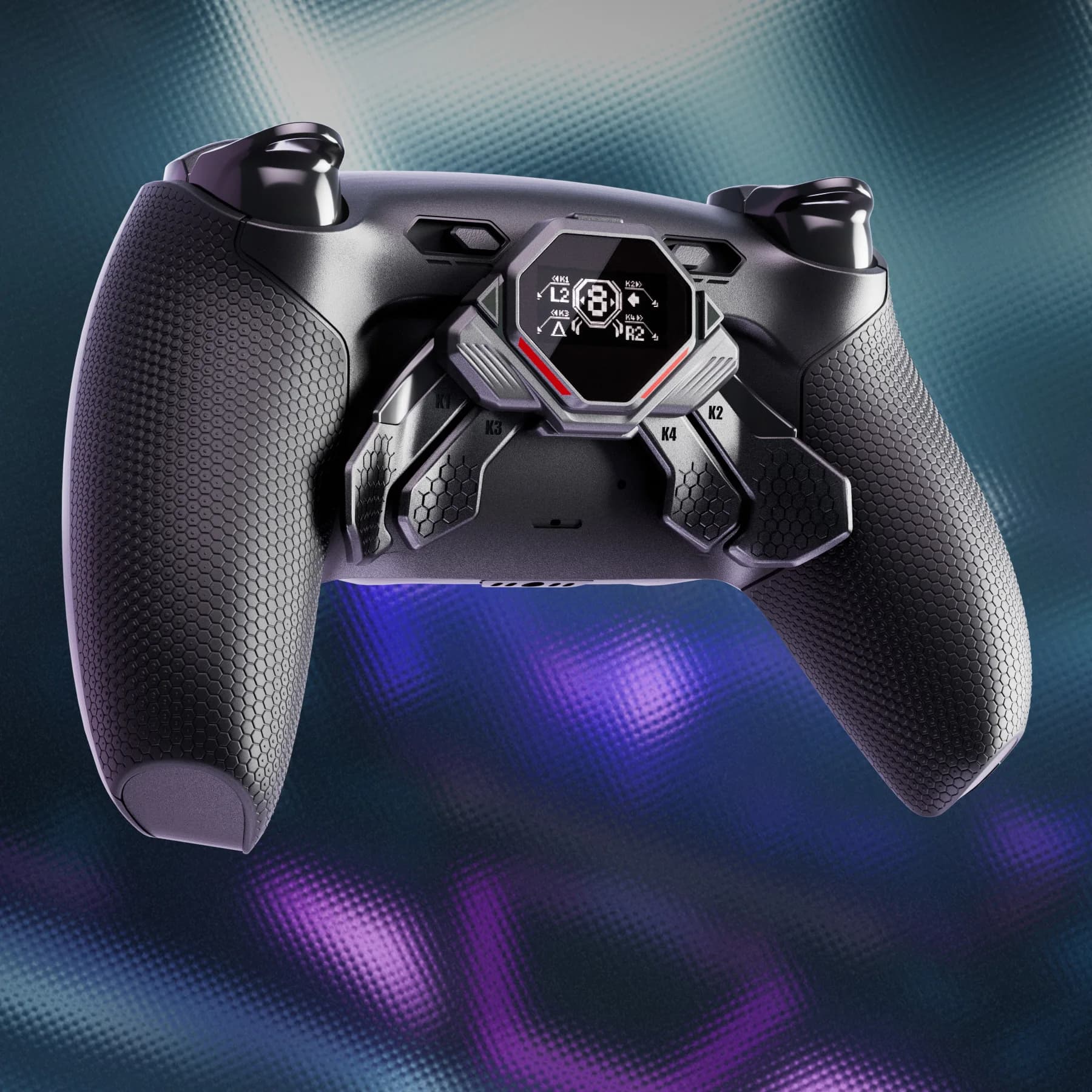 eXtremeRate SPARK Back Paddles Kit for ps5 Controller BDM-030 040 050 060 models, Remappable 4 Back Buttons Set-Rubberized Black