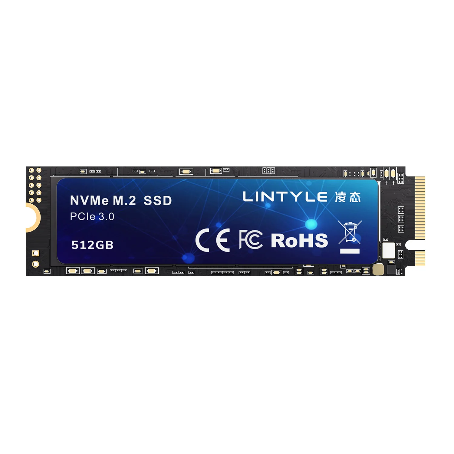 LINTYLE NVME M.2 PCIe 3.0 SSD 512GB Gen3*4 Solid State Drive 2280 Internal Hard Disk HDD for Laptop Desktop