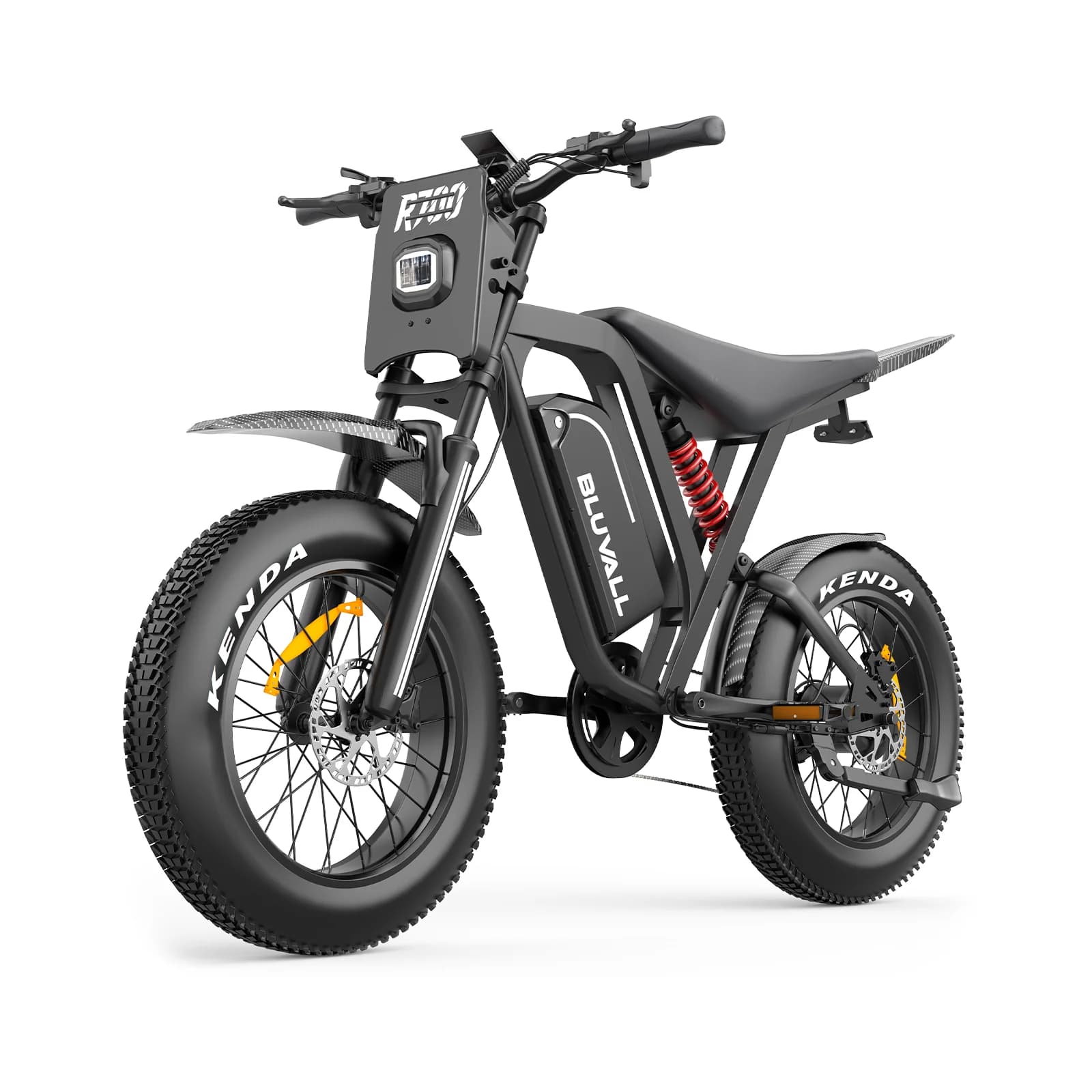 REQT R70 peak 3000W 52V 25Ah Electric Bike with 20x-inch Wide Tires,7-Speed Shifters, and Fast Delivery; Maximum Speed: 75 km/h