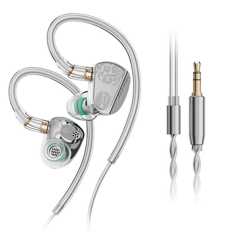 Zhulinniao JingHong Z3 2025 High-Fidelity In-Ear HiFi Earphones Dual Dynamic Drivers Metal Music Monitor Customizable Audio