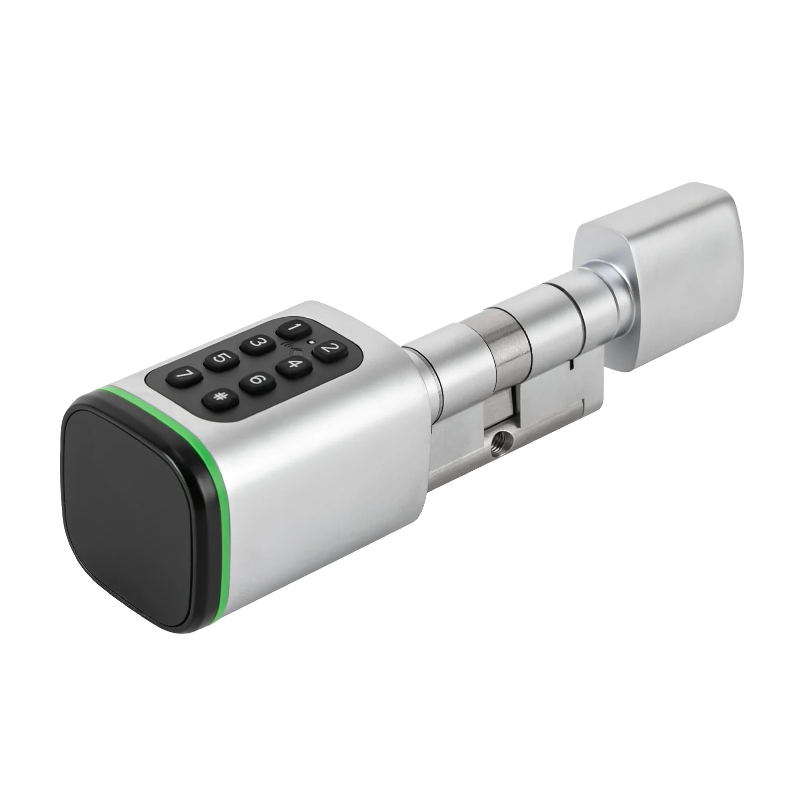 Smart App Lock Cylinder for 35-45mm Thick Doors| App, Keycard, Password Unlocking Keyless Lock Cylinder Lock