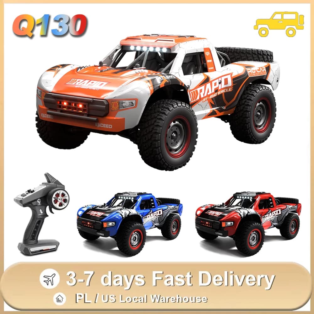 1/14 Q130 RC Car 70KM/H 50KM/H High Speed Drift Pickup 2.4G 4WD Off-road Remote Control Vehicle Truck Model Adults Toys