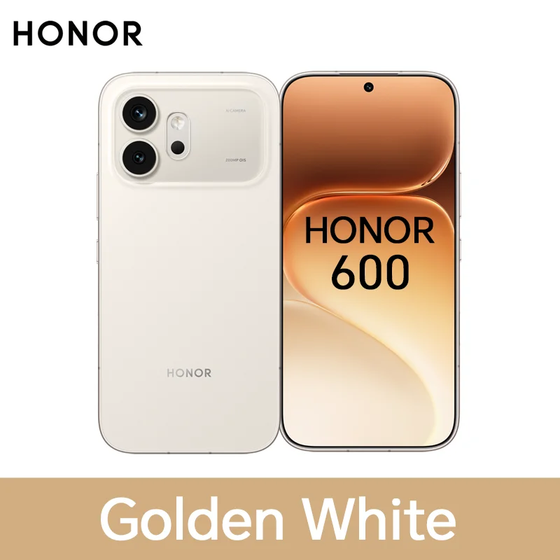 HONOR 600 5G Smartphone EU Version Snapdragon 7 Gen4 6.57” AMOLED Display 6400mAh 80W SuperCharge 8GB+256GB/512GB 200MP AI Ultra Night Camera OIS Metal Unibody Design NFC IP68