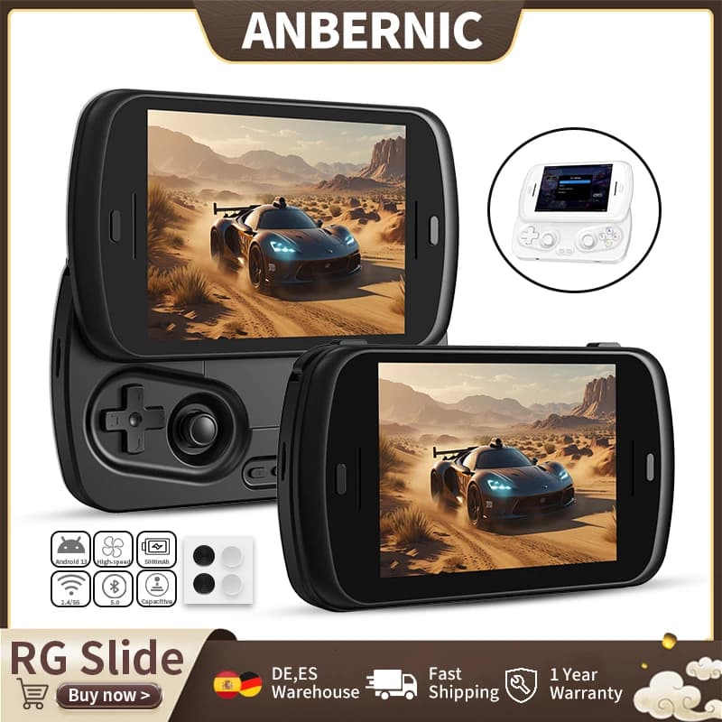 Anbernic RG Slide Video Handheld Game Console Android 4.7" HD LTPS In-Cell Multi-touch Screen 5500mAh Supports 1080p DP Out WIFI