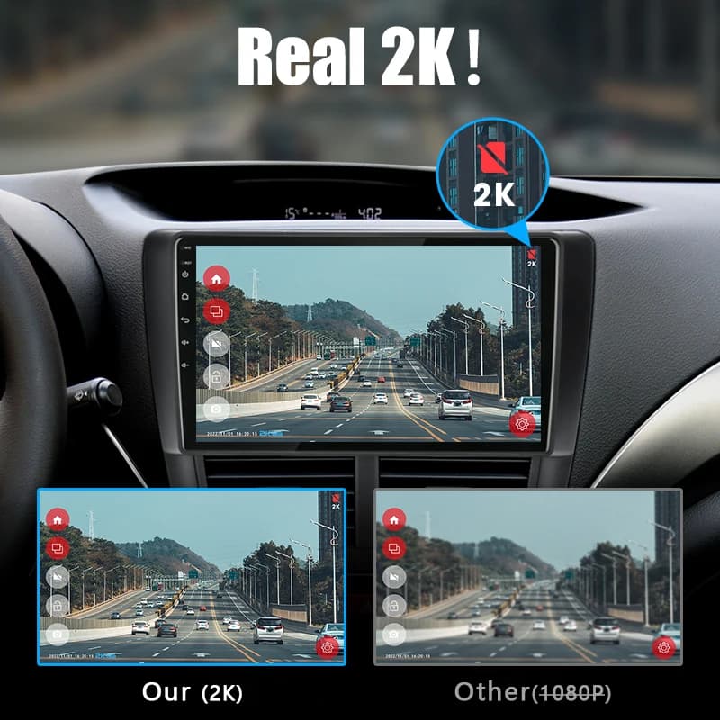 2K 1440P Full HD ADAS USB Car DVR Dash Cam Vehicle Audio Recorder Srnubi Fit Android Car Multimedia Navigation Radio Head Unit
