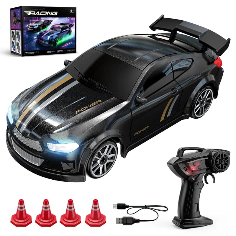 JJRC mini remote control toy car, 1:64 small desktop drift car, compact body, precise control, indoor desk can also play at any