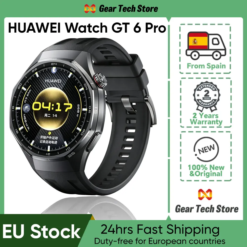 HUAWEI Watch GT 6 Pro 46mm GPS Smartwatch 1.47 inches AMOLED Color  Screen Up to 21 Days of Battery Life