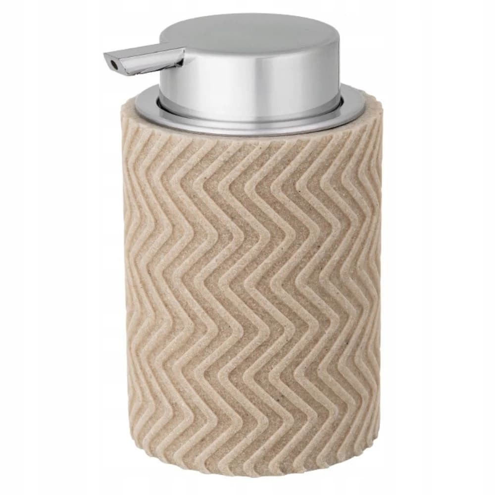 Liquid soap dispenser beige plastic 8.5x13.8 cm 1000ml 1 pc