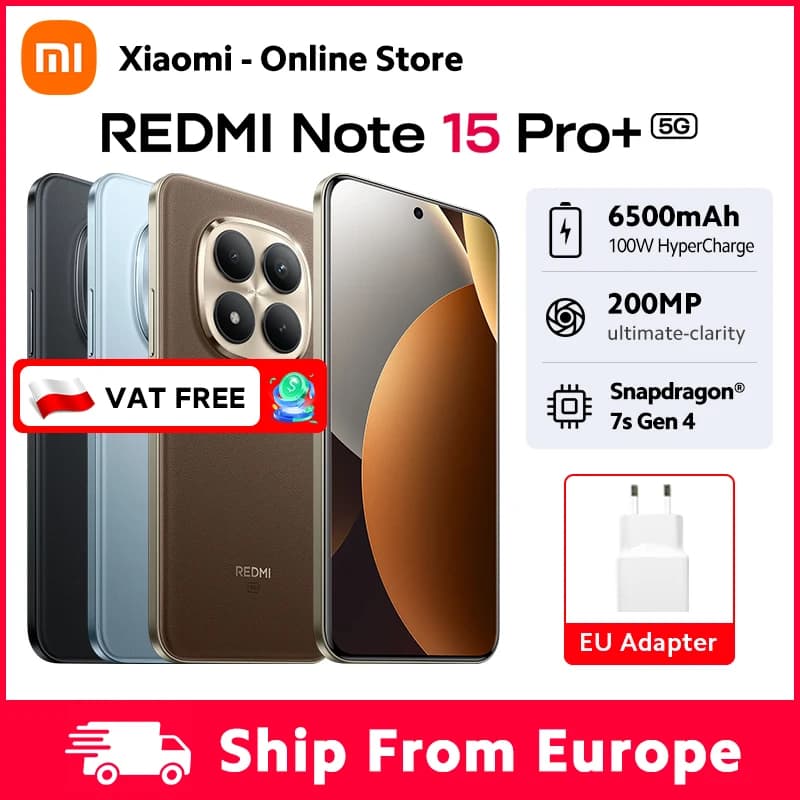 Xiaomi Redmi Note 15 Pro Plus 5G 8GB 12GB 256GB 512GB 6.83-inch NFC Snapdragon 7s Gen 4 200MP Dolby Atmos®Camera